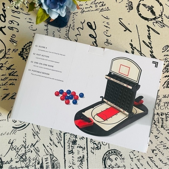 NWT Sharper Image Basketball Connect 4 Launcher 2 Player Table Game - Picture 7 of 8